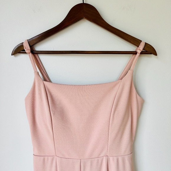 NWT Francesca's Maxx Lace Back Blush Pink Barbie Core Jumpsuit Small - Picture 5 of 10